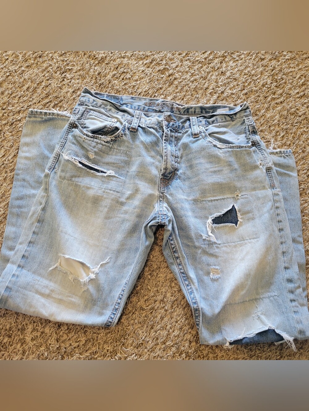 American Eagle Outfitters Mens 36 X 34 Relaxed Straight Leg Jeans